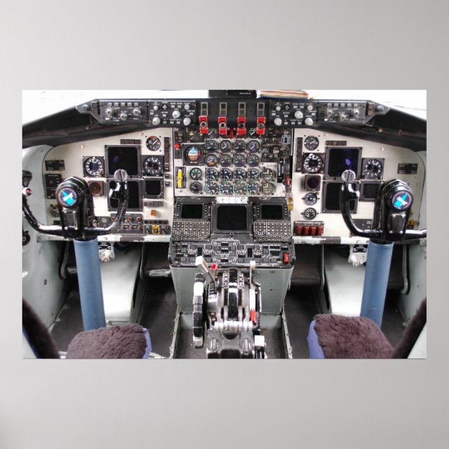 Aircraft cockpit poster (Front)