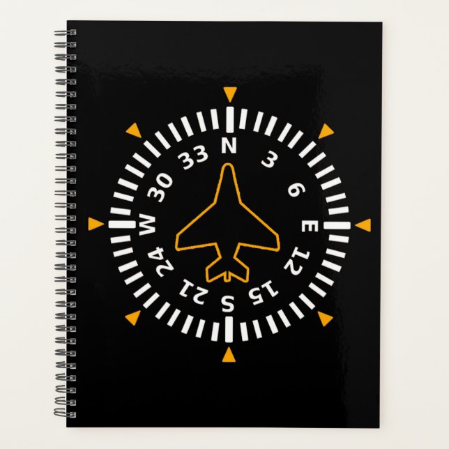 Aircraft Compass Flight Instrument Planner (Front)