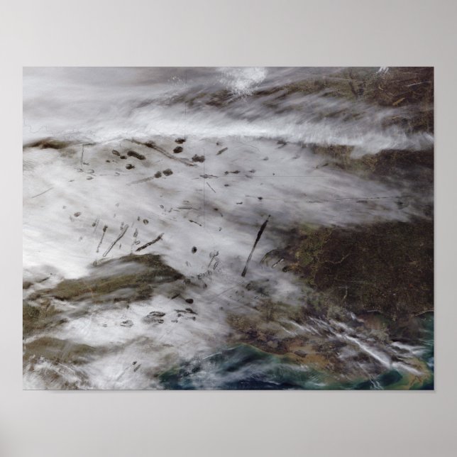 Aircraft dissipation trails poster (Front)