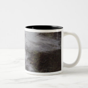 Aircraft dissipation trails Two-Tone coffee mug
