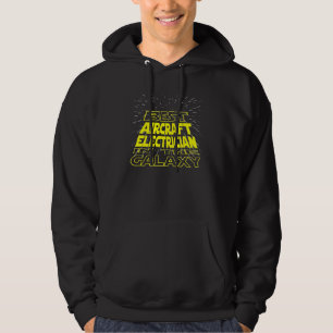 Aircraft Electrician Cool Galaxy Job Hoodie