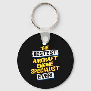 Aircraft Engine Specialist, Funny Job Occupation Key Ring