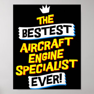 Aircraft Engine Specialist, Funny Job Occupation Poster