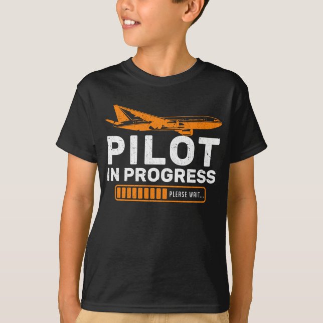 Aircraft Fun Aeroplane Funny Pilot Loading T-Shirt (Front)