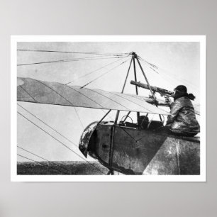 Aircraft gunner during the Battle of the Marne, 19 Poster