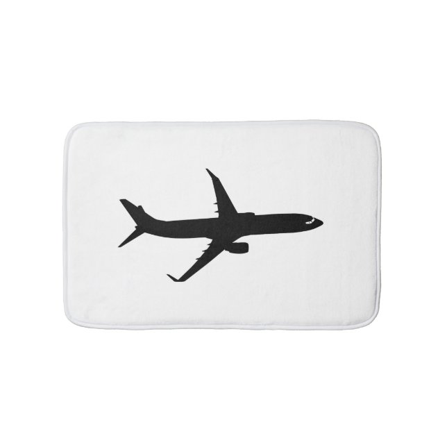 Aircraft Jetliner Shadow Flight Customise Colour Bath Mat (Front)
