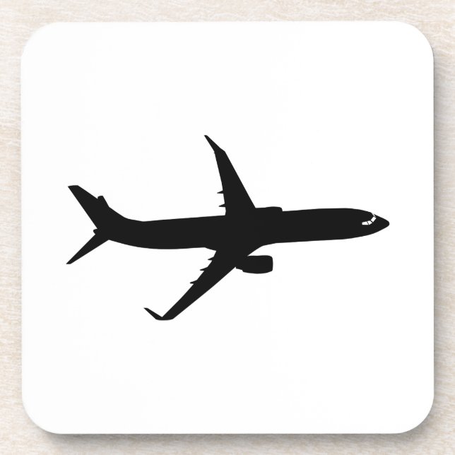 Aircraft Jetliner Shadow Flight Customise Colour Coaster (Front)