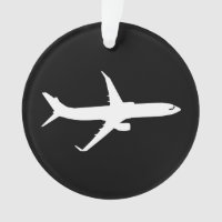 Aircraft JetLiner White Silhouette Flying