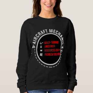 Aircraft Mechanic Aviation Work Service Sweatshirt