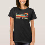 Aircraft Mechanic Birthday Retro Vintage Men Dad T-Shirt<br><div class="desc">Aircraft Mechanic Birthday Retro Vintage Men Dad</div>