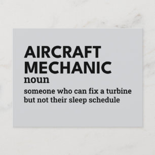 Aircraft Mechanic – Humourous Definition Card