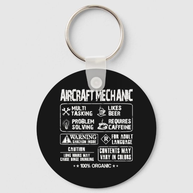 Aircraft mechanic - Mechanic multi tasking t - s Key Ring (Front)
