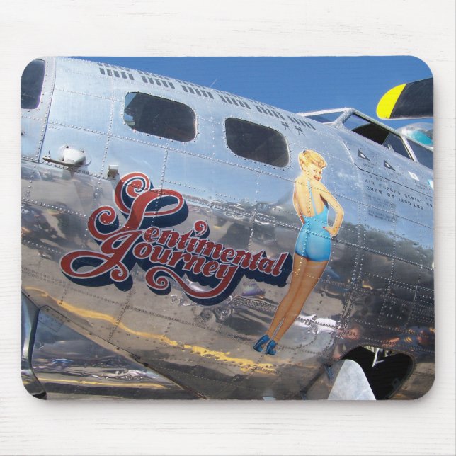 Aircraft Nose Art Mouse Pad (Front)