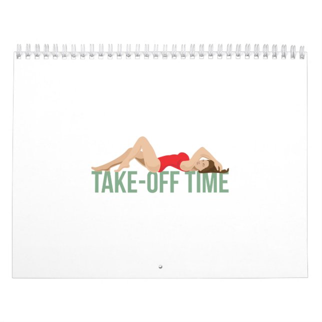 Aircraft Nose Art Take Off Time Pin-Up Girl Gift Calendar (Cover)