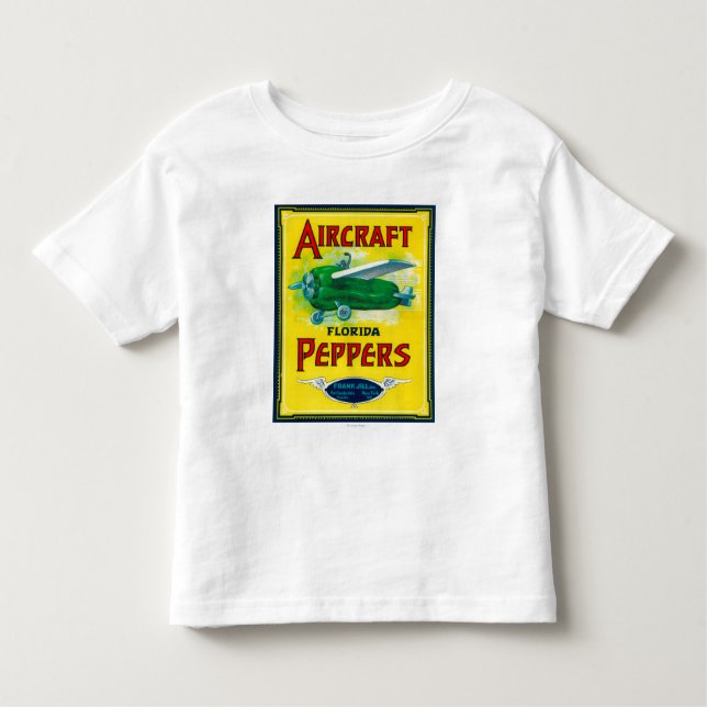 Aircraft Pepper Label Toddler T-Shirt (Front)