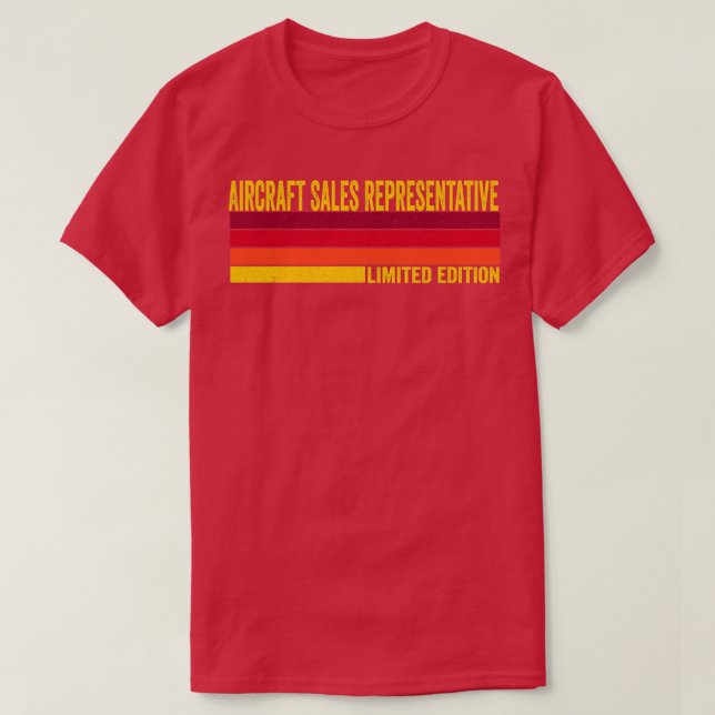 Aircraft Sales Representative T-Shirt (Design Front)