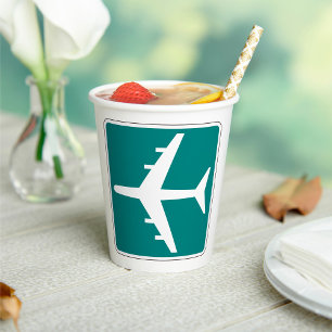 Aircraft Symbol Paper Cups