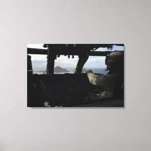 Aircrews approach Farallon Island Canvas Print