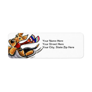 Aire-Sledding Airedale Terrier