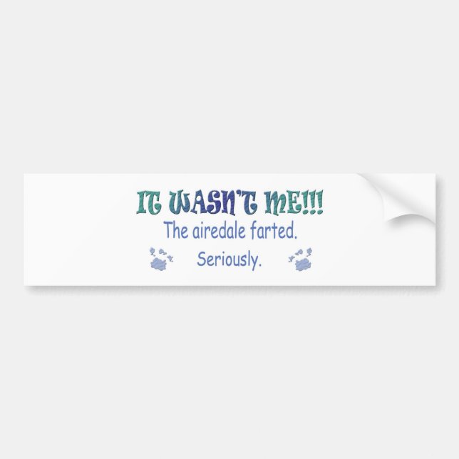 Airedale Bumper Sticker (Front)