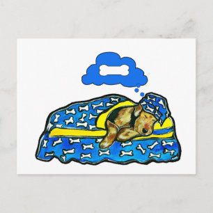 Airedale Dreams Postcard