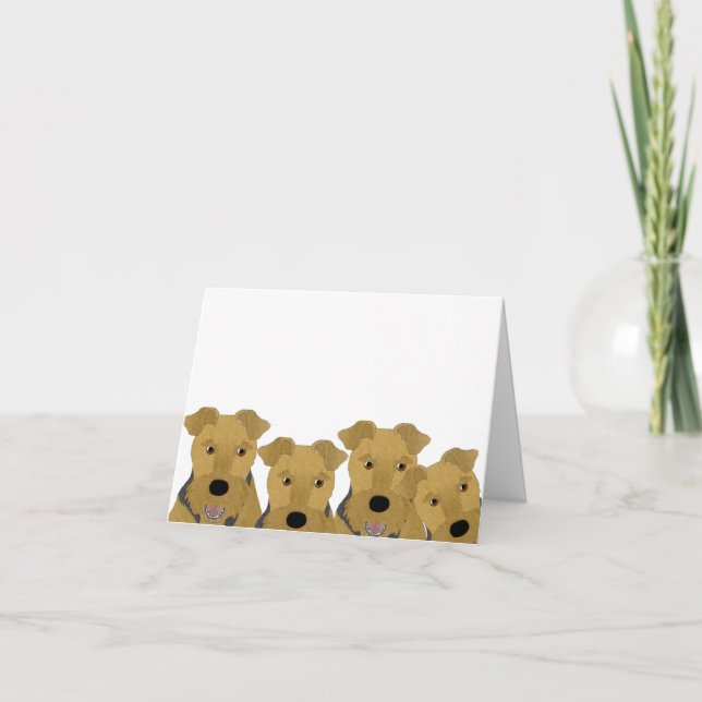 Airedale Greeting Card (Front)