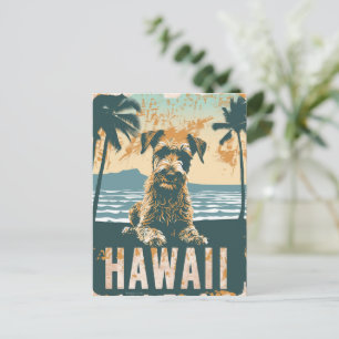 Airedale Hawaii Vacation Travel Postcard
