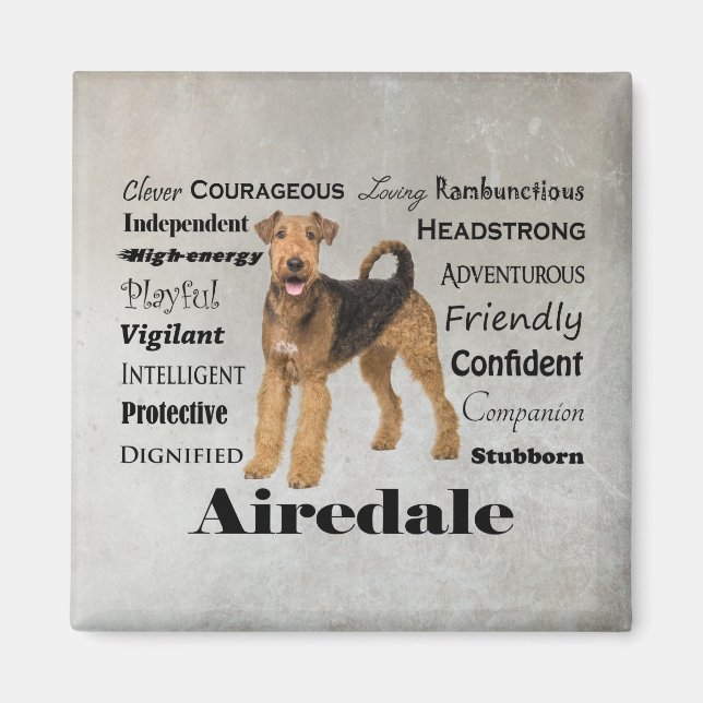 Airedale Magnet (Front)