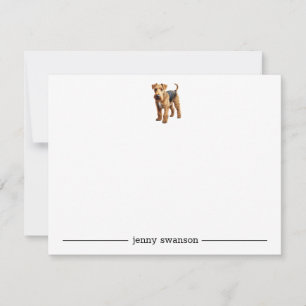 Airedale Personalized Note Cards