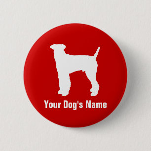 Airedale Terrier エアデール・テリア 6 Cm Round Badge