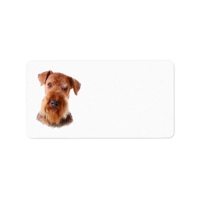 Airedale Terrier Address Label (Front)