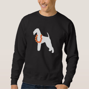 Airedale Terrier Aloha Hawaiian Lei Dog Sweatshirt