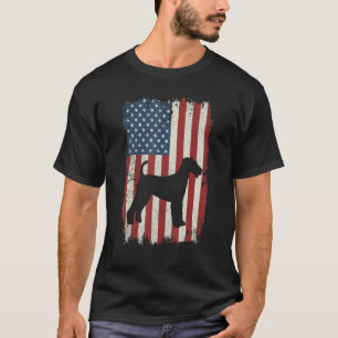 Airedale Terrier American Flag Usa Dog Puppy Us T-Shirt