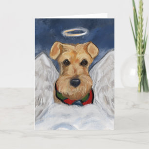 Airedale Terrier Angel Holiday Card