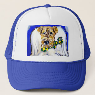 Airedale Terrier Angel Trucker Hat