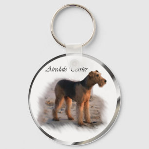 Airedale Terrier Art Gifts Key Ring