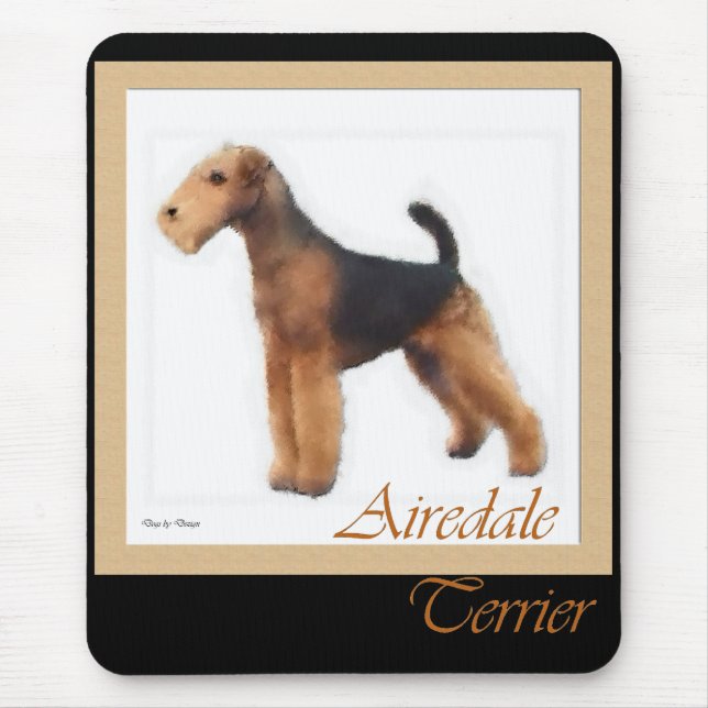 Airedale Terrier Art Gifts Mouse Pad (Front)