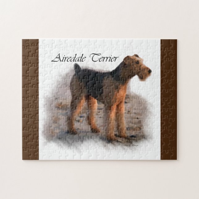 Airedale Terrier Art Jigsaw Puzzle (Horizontal)