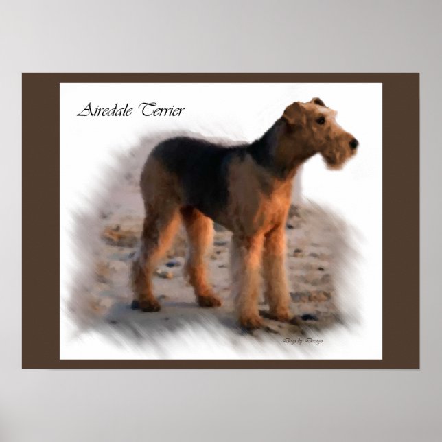 Airedale Terrier Art Print Gifts (Front)