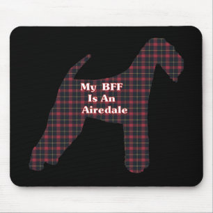 Airedale Terrier BFF Gifts Mouse Pad