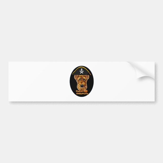 AIREDALE TERRIER BUMPER STICKER (Front)
