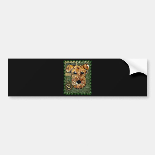 AIREDALE TERRIER BUMPER STICKER (Front)