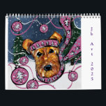 AIREDALE TERRIER CALENDAR<br><div class="desc">BEAUTIFUL AIREDALE TERRIER ART!</div>