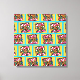  AIREDALE TERRIER   CANVAS PRINT