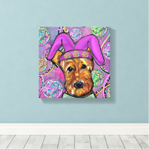 AIREDALE TERRIER   CANVAS PRINT