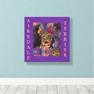 AIREDALE TERRIER   CANVAS PRINT