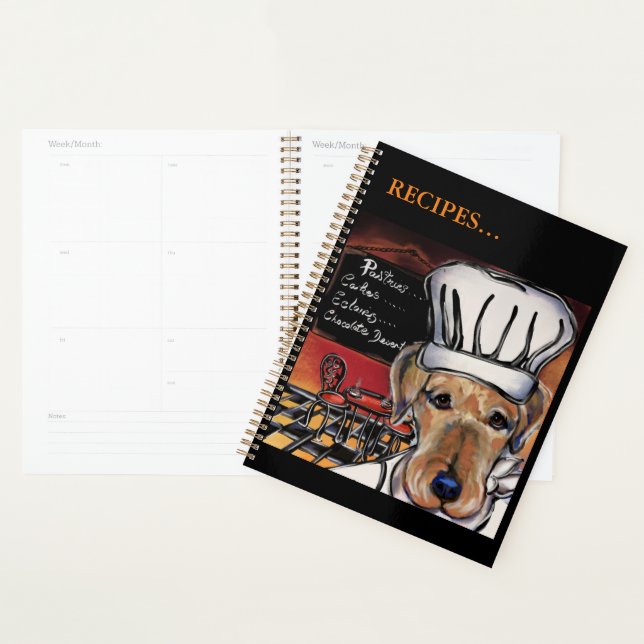 Airedale Terrier Chef   Planner (Display)