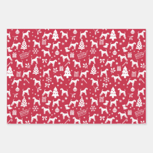 Airedale Terrier Christmas Wrapping Paper Sheet