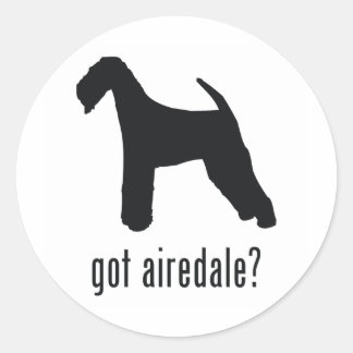 Airedale Terrier Classic Round Sticker
