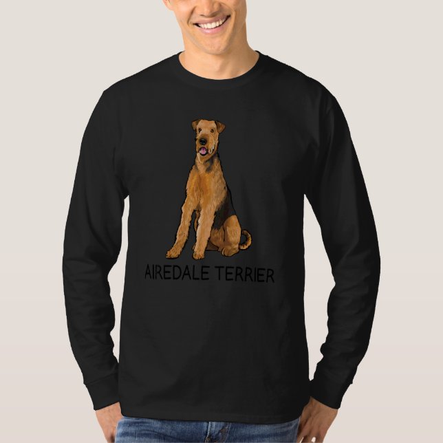 Airedale Terrier Crazy Dog T-Shirt (Front)